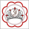 Tiara Coaster ABCs - H - Embroidery Designs