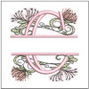 Floral Split Monogram ABCs Bundle - Embroidery Designs