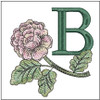 Pink Rose ABCs - B - Embroidery Designs & Patterns