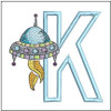 UFO Applique  ABCs K - Embroidery Designs & Patterns