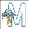 UFO Applique  ABCs M - Embroidery Designs & Patterns