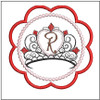 Tiara Coaster ABCs - R - Embroidery Designs
