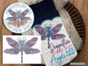 Dragonfly Garden Flag - Embroidery Designs