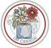 (Canadian) Patriotic Mason Jar Garden Flag & Hot Pad Bundle - Embroidery Designs