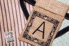 The letter A is not included with this download. This picture is for reference only.