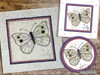 July Butterfly of the Month - White Cabbage  Quilt Block - Embroidery Designs & Patterns