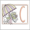 Umbrella Applique ABCs Bundle - Embroidery Designs