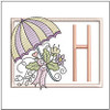 Umbrella Applique ABCs Bundle - Embroidery Designs