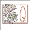 Umbrella Applique ABCs Bundle - Embroidery Designs