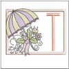Umbrella Applique ABCs Bundle - Embroidery Designs
