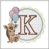 Baby Giraffe Applique ABCs Bundle - Embroidery Designs