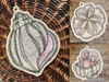 Sand Dollar Standing Lace Ornament  - Embroidery Designs