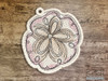 Sand Dollar Standing Lace Ornament  - Embroidery Designs