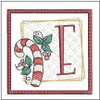 Candy Cane Coaster ABCs Bundle - Embroidery Designs