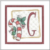 Candy Cane Coaster ABCs Bundle - Embroidery Designs