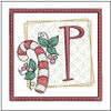 Candy Cane Coaster ABCs Bundle - Embroidery Designs