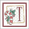 Candy Cane Coaster ABCs Bundle - Embroidery Designs