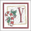 Candy Cane Coaster ABCs Bundle - Embroidery Designs