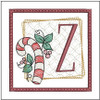 Candy Cane Coaster ABCs Bundle - Embroidery Designs