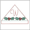 Holly Berry Corner Bookmark ABCs Bundle - Embroidery Designs