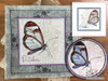 October Butterfly  Glasswing Coaster - Embroidery Designs & Patterns