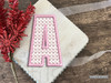 Hearts ABCs - H- Fits a 4x4" Hoop - Instant Downloadable Machine Embroidery - Light Fill Stitch