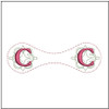 Magnetic Book Mark - ABCs - C - Embroidery Designs