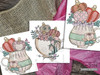 Hearts Teacups Bundle 2 - Instant Downloadable Machine Embroidery - Light Fill Stitch Hearts Teacups Bundle 2 - Instant Downloadable Machine Embroidery - Light Fill Stitch