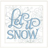 Let It Snow - Mini Pillow - Fits a 5x5' and 6x6" Hoop - Embroidery Designs