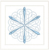 Snowflake -  Mini Pillow - Fits a 5x5' and 6x6" Hoop - Embroidery Designs