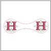 Magnetic Book Mark - ABCs -H- Embroidery Designs