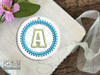 Zipper Stitch ABCs Charm - P - Embroidery Designs