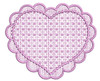 Motif Knockdown Scalloped Heart Frame - Embroidery Designs