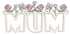 Blooms Mum Applique  - Embroidery Designs