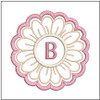 Daisy ABCs Coaster Bundle - Embroidery Designs