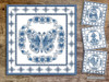  Delft Blue Quilt Blocks Bundle  - Embroidery Designs