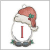 Santa Hat Ornament  ABCs - A-Z - Embroidery Designs