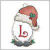 Santa Hat Ornament  ABCs - A-Z - Embroidery Designs