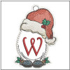 Santa Hat Ornament  ABCs - A-Z - Embroidery Designs