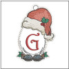 Santa Hat Ornament  ABCs - A-Z - Embroidery Designs