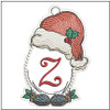 Santa Hat Ornament  ABCs - A-Z - Embroidery Designs