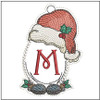 Santa Hat Ornament  ABCs - A-Z - Embroidery Designs