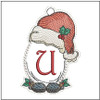 Santa Hat Ornament  ABCs - A-Z - Embroidery Designs