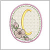 Cherry Blossom Font - C - Embroidery Design