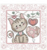 Kitty Hearts Quilt Block Bundle - Embroidery Designs