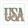 USA Mini Pillow -  Embroidery Designs