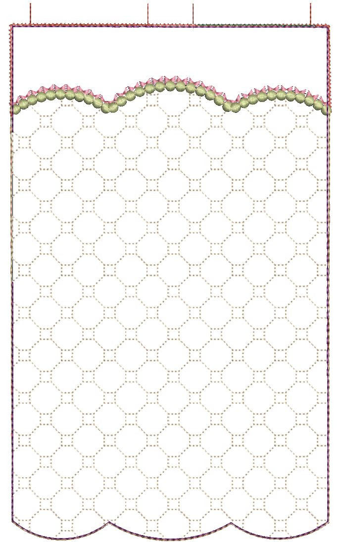Garden Flag (Blank) Fits 5x7, 6x10 and 8x12" Hoop Instant