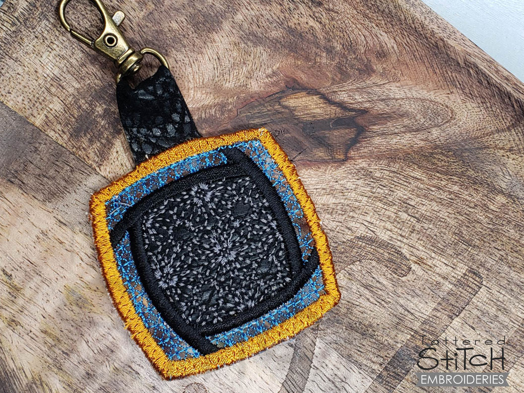 Scrappy Keychain Embroidery Designs