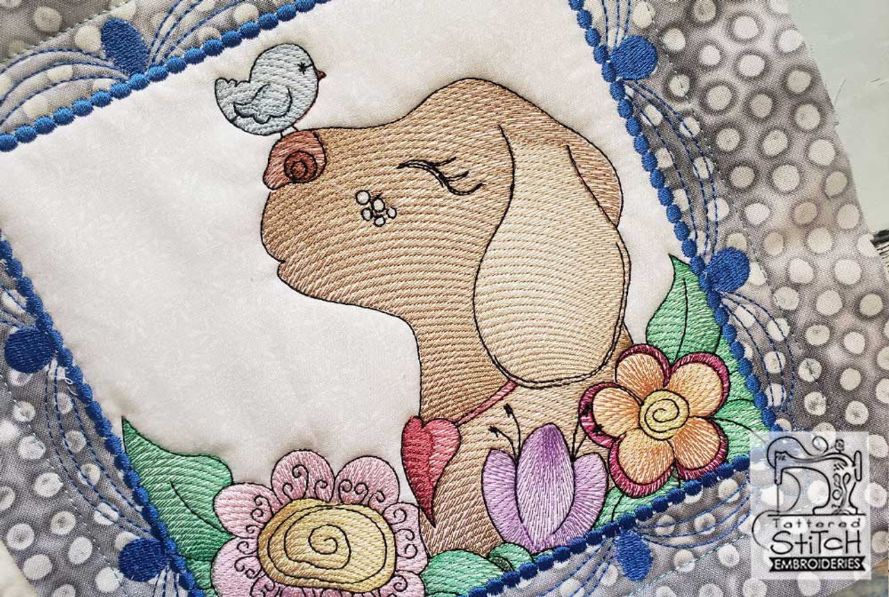 Whimsical Dog Quilt Blocks Bundle-Machine Embroidery Designs