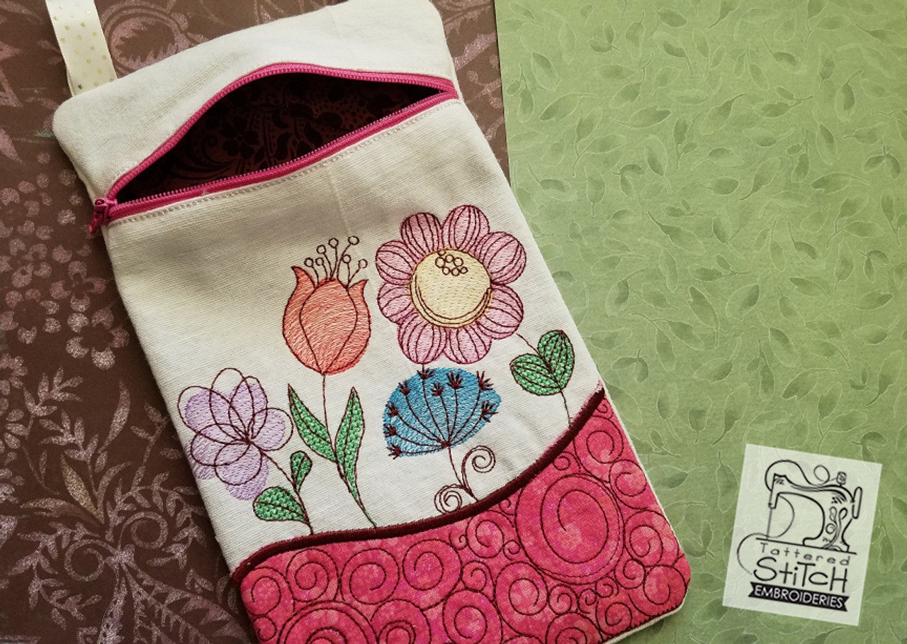 Woodland Floral Quilted Pouch